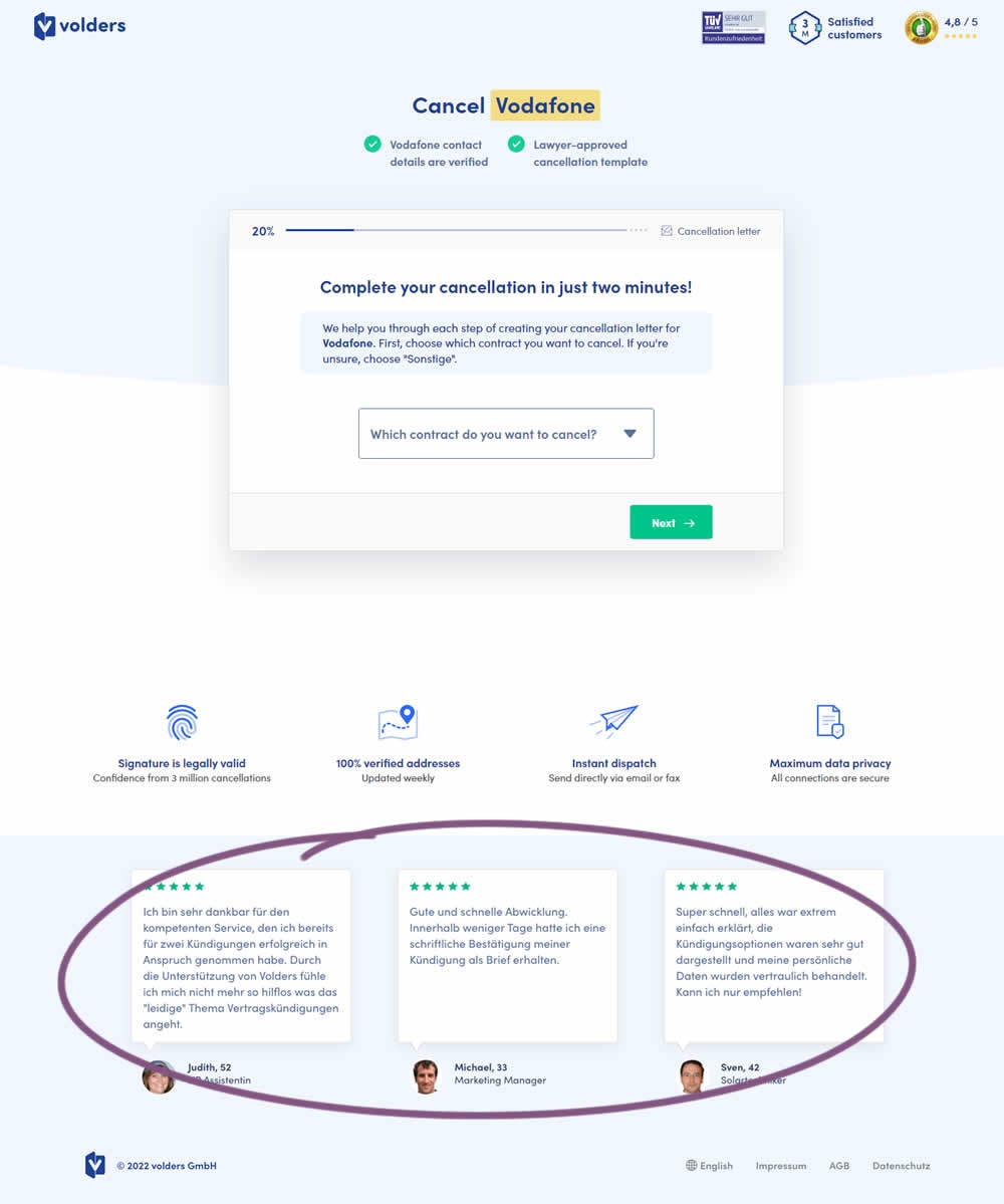 Testimonials - Variant B