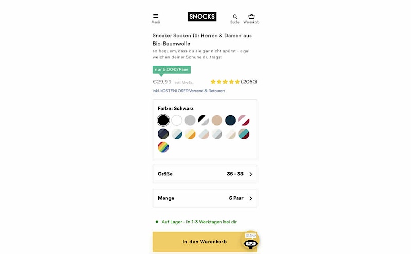 Clickable Product Previews - Variant A