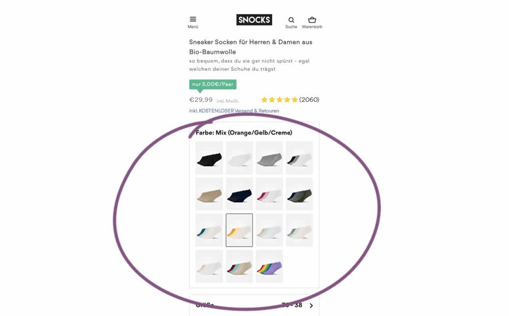 Clickable Product Previews - Variant B