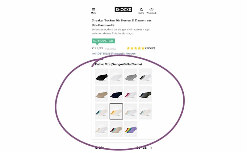 Clickable Product Previews - Variant B