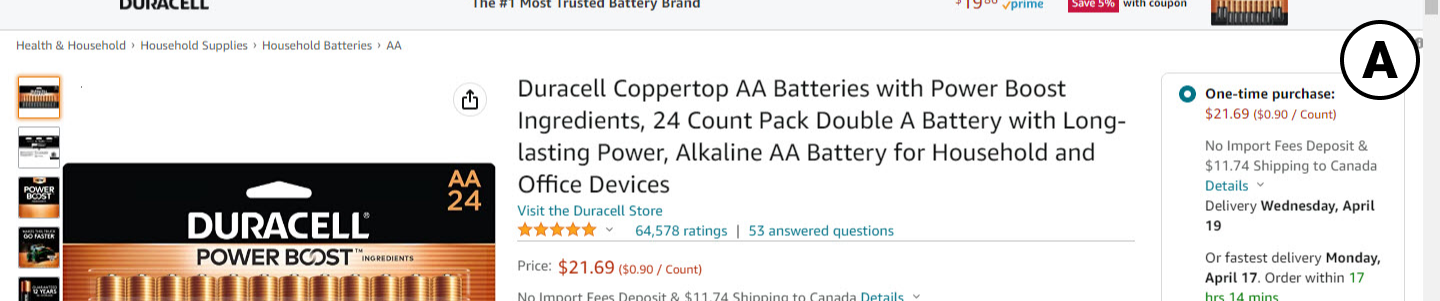 Amazon A/B Tests And Rejects Wider And Smaller Product Titles
