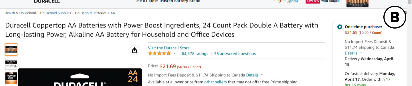 Amazon A/B Tests And Rejects Wider And Smaller Product Titles