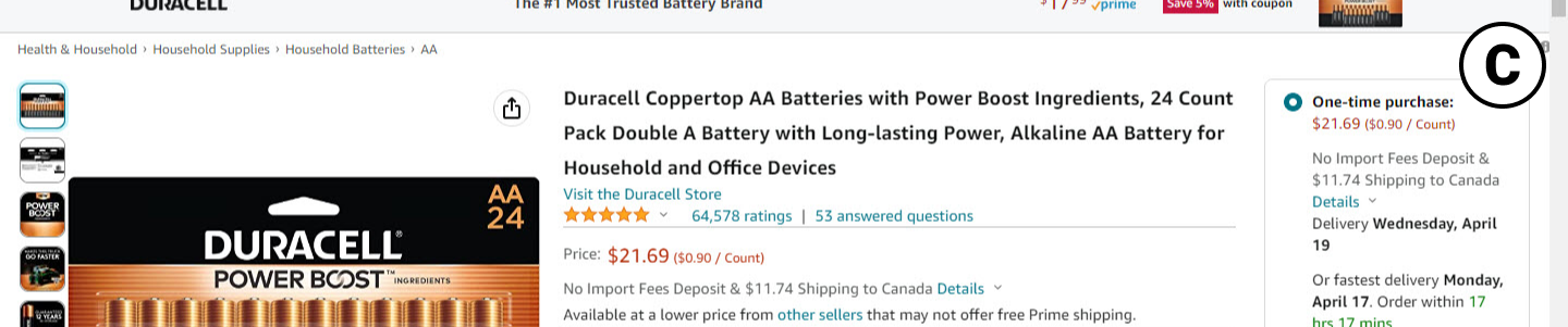 Amazon A/B Tests And Rejects Wider And Smaller Product Titles