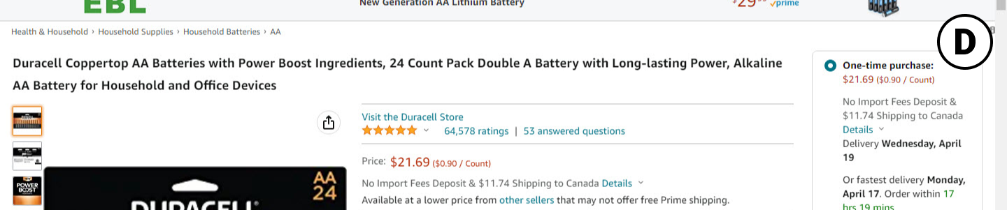 Amazon A/B Tests And Rejects Wider And Smaller Product Titles