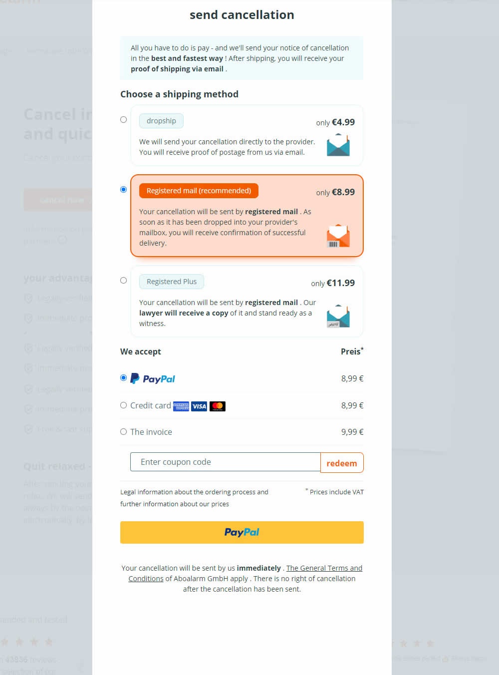Bulleted Reassurances - Variant A
