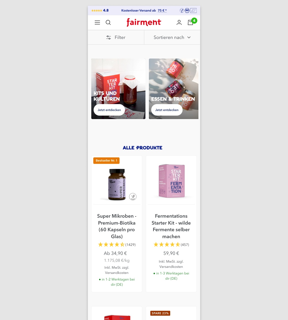 List Or Grid View - Variant B