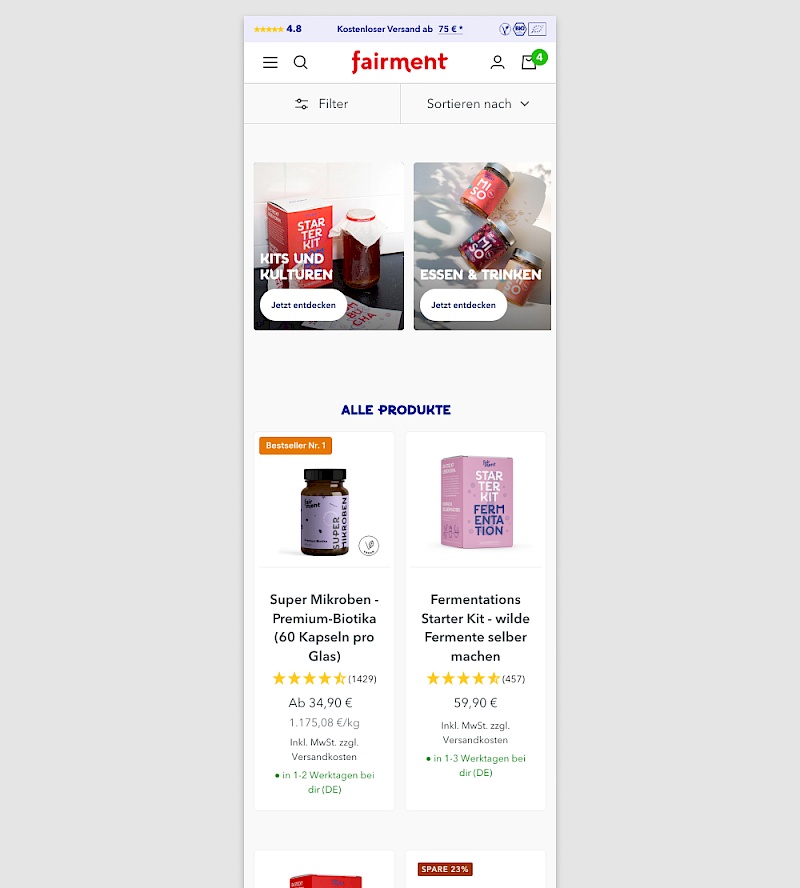 List Or Grid View - Variant B