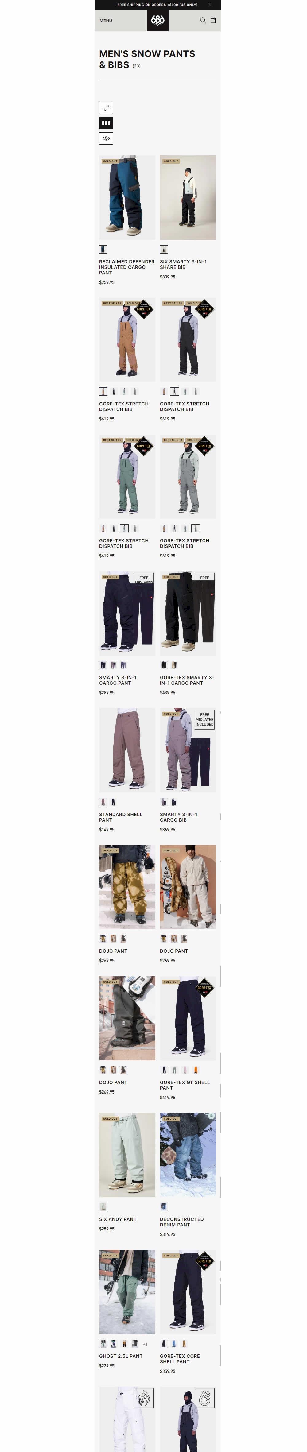 List Or Grid View - Variant B