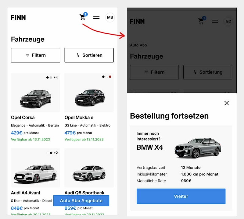 Cart Reminder And Recently Viewed - Variant B