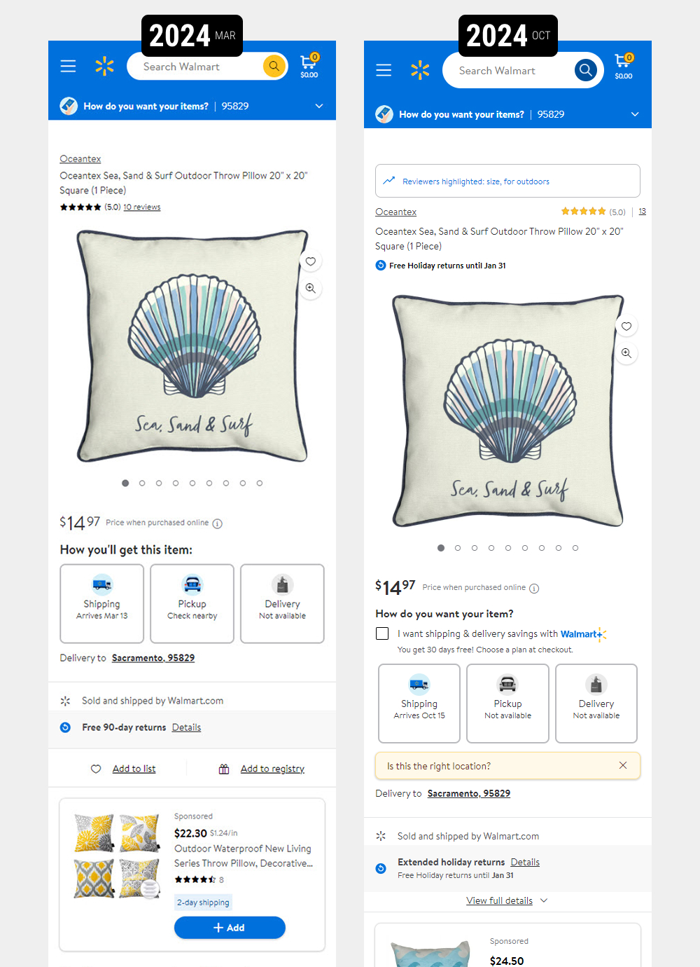 Walmart A/B Tests And Rolls Out This New Product Page Layout