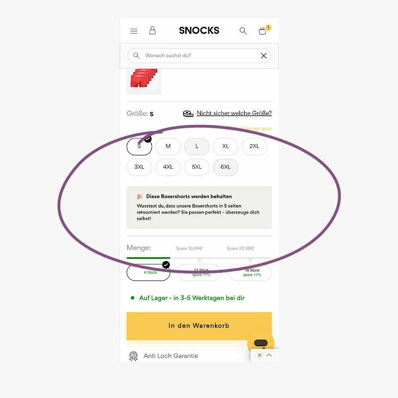 Confirmed Selection - Variant B