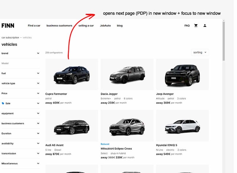 Open In A New Tab - Variant B