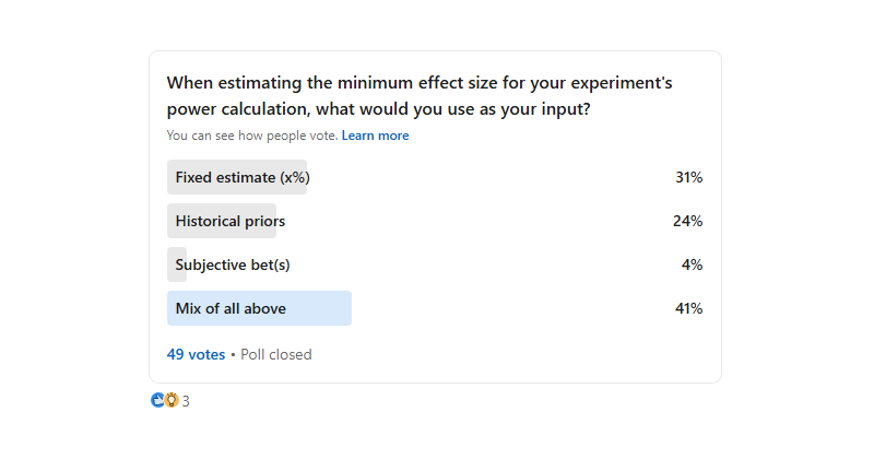 40 LinkedIn Poll Results On Experimentation