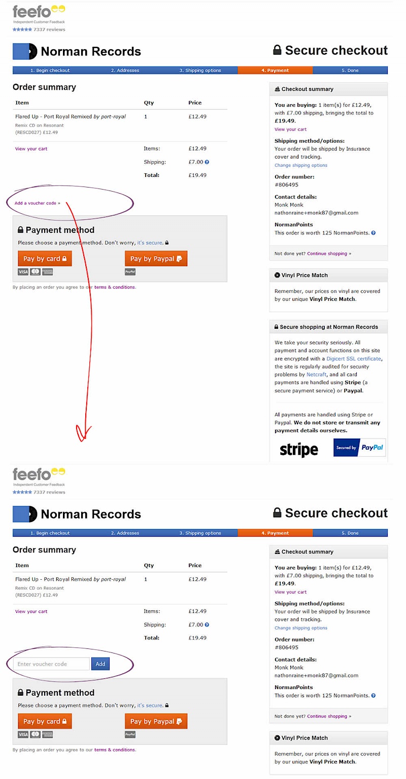 Remove Coupon Fields - Variant B