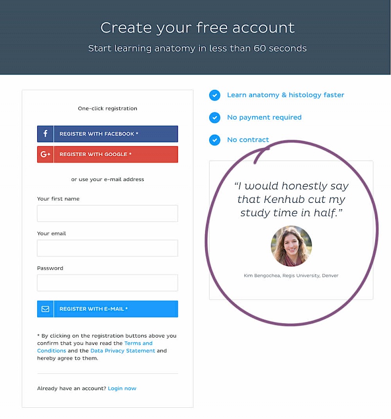 Benefit Testimonials - Variant B