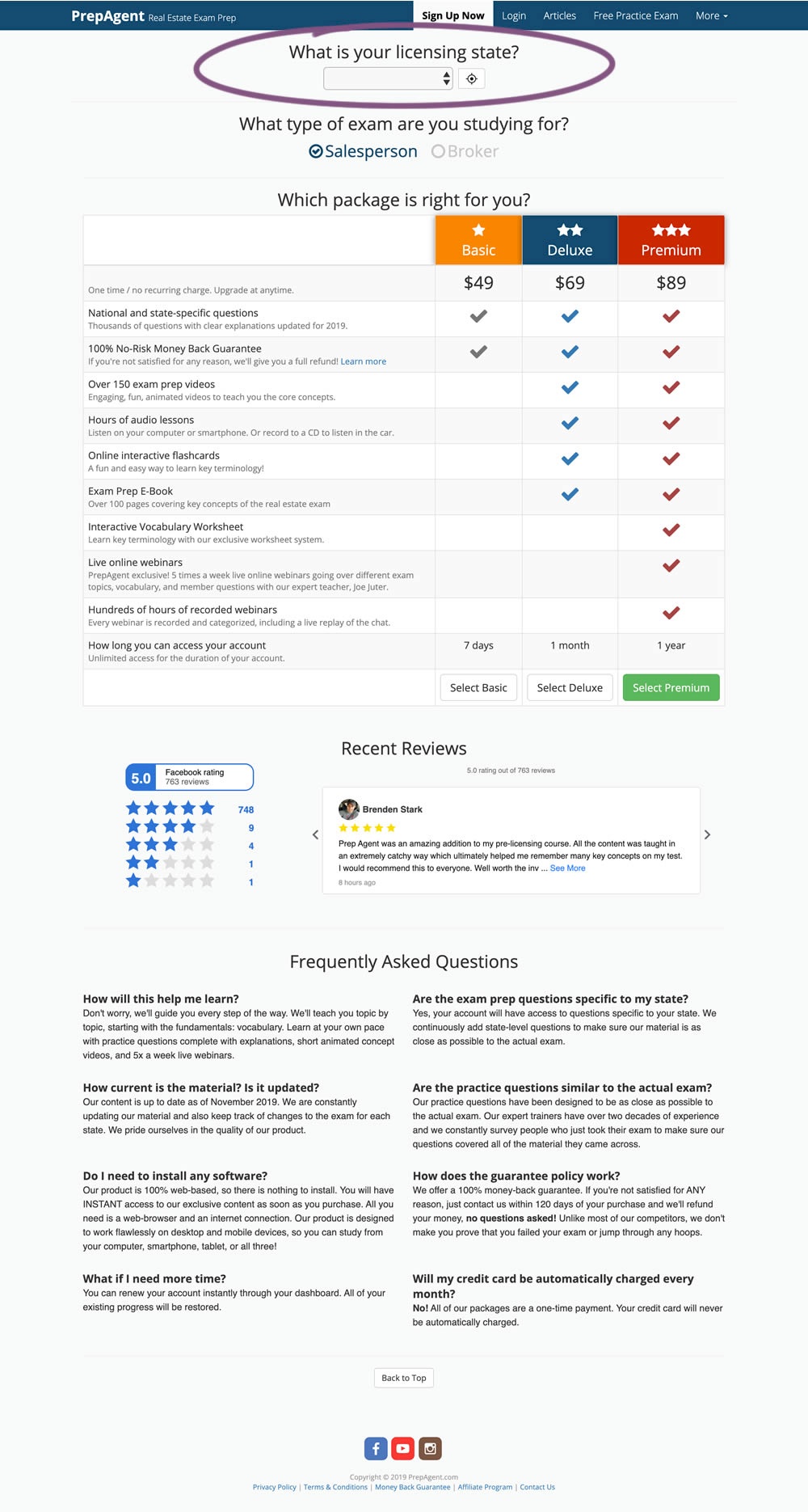 Exposed Menu Options - Variant A