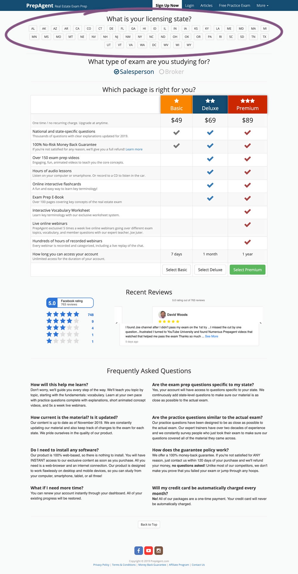 Exposed Menu Options - Variant B