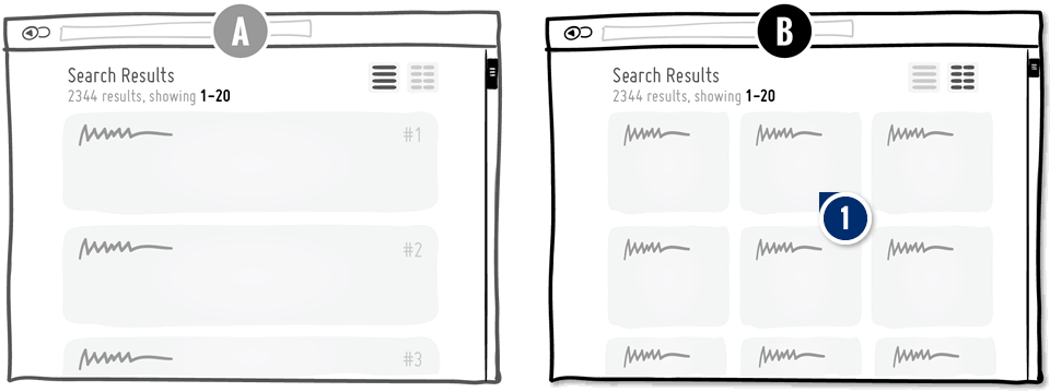 List Vs. Grid View