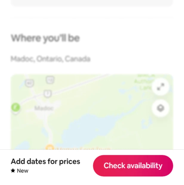 Airbnb product page sticky CTA
